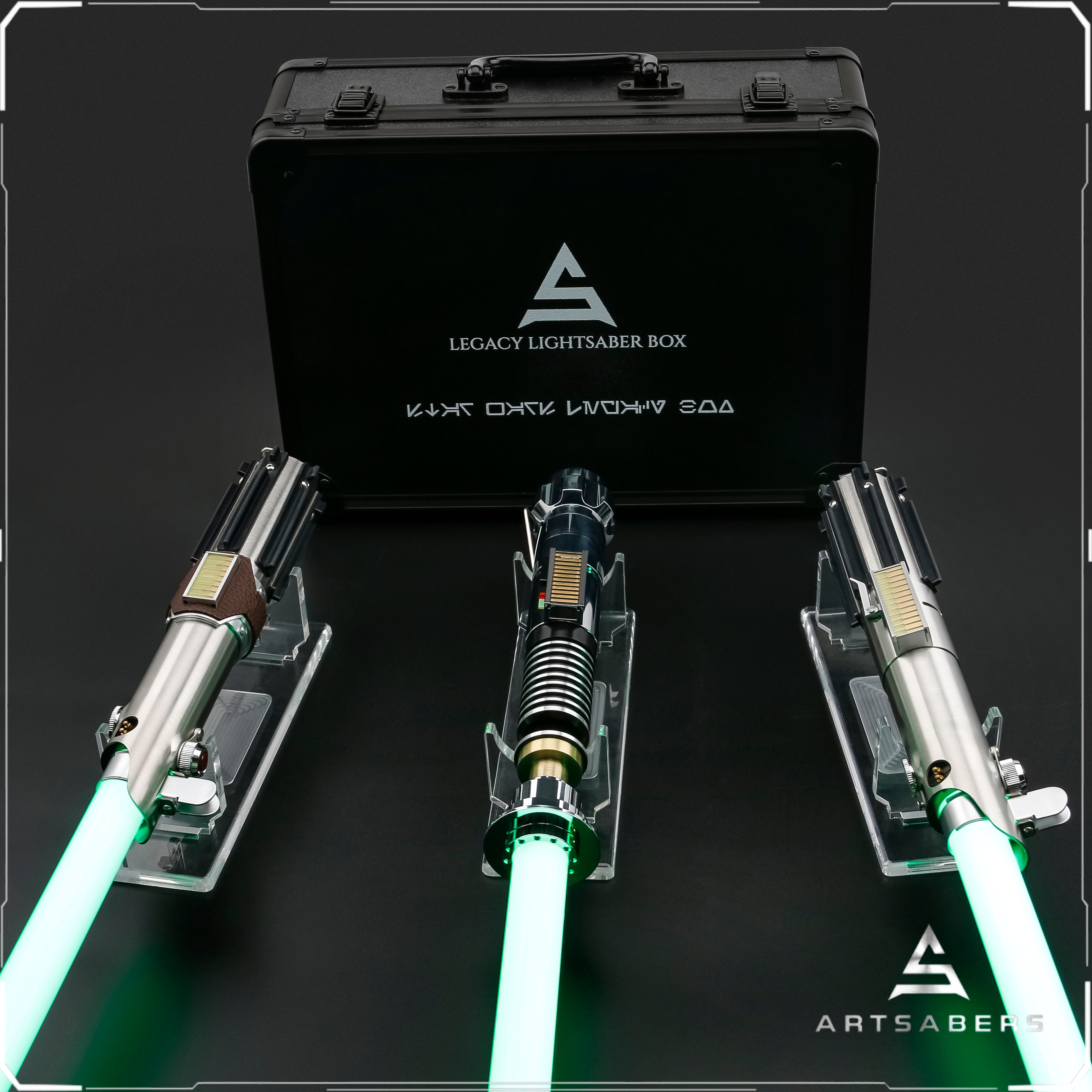 Luke Skywalker Legacy LIGHTSABER Collectible Set Of 3 Lightsabers ARTSABERS 
